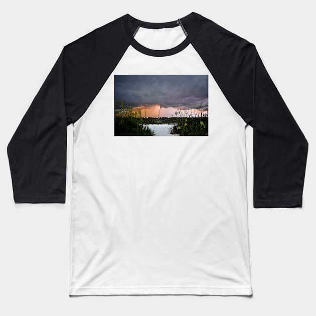 Waterspout Baseball T-Shirt by dltphoto